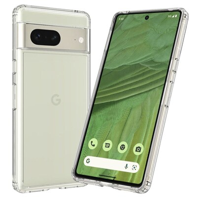 SaharaCase Hybrid-Flex Hard Shell Case for Google Pixel 7, Clear (CP00377)