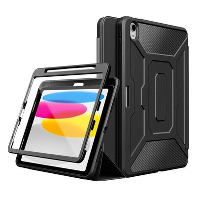 SaharaCase Heavy Duty Folio Case for iPad 11'' (A16) and iPad 10.9" (10th Gen), Black (TB00276)