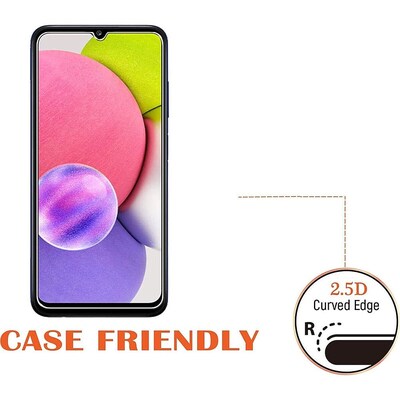 SaharaCase ZeroDamage Ultra Strong+ HD Glass Screen Protector for Samsung Galaxy A03 and A03s, Clear, 2/Pack (ZD00009)