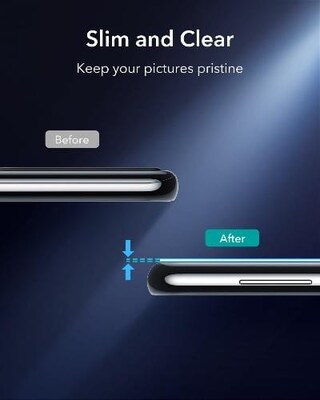 SaharaCase FlexiGlass Camera Lens Protector for Samsung Galaxy S21+ 5G, Black, 2/Pack (ZD00018)