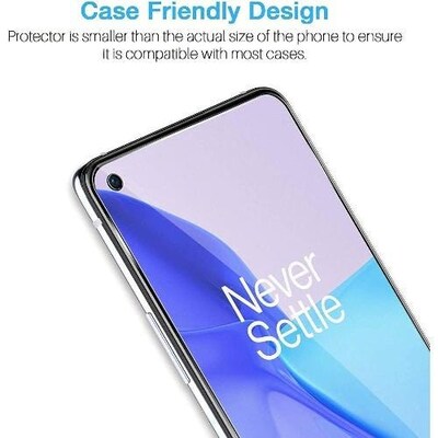 SaharaCase ZeroDamage ULTRA STRONG + HD Tempered Glass Screen Protector for OnePlus 9 5G, Clear (ZD00022)