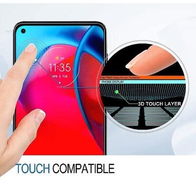 SaharaCase ZeroDamage HD Glass Screen Protector for Motorola Moto G Stylus 5G (2021), Clear (ZD00031)