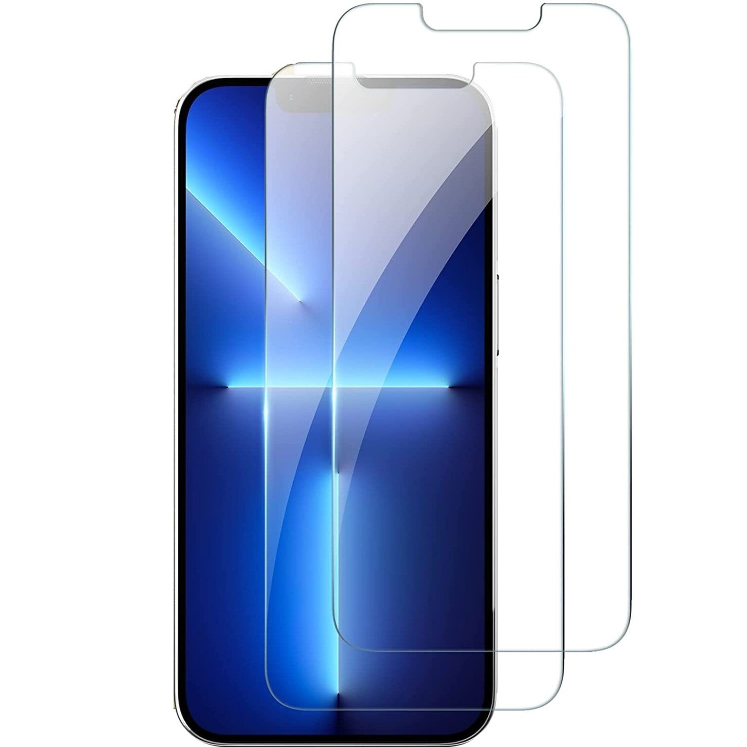 SaharaCase ZeroDamage Tempered Glass Screen Protector for Apple iPhone 13 & 14, Clear, 2/Pack (ZD00041)