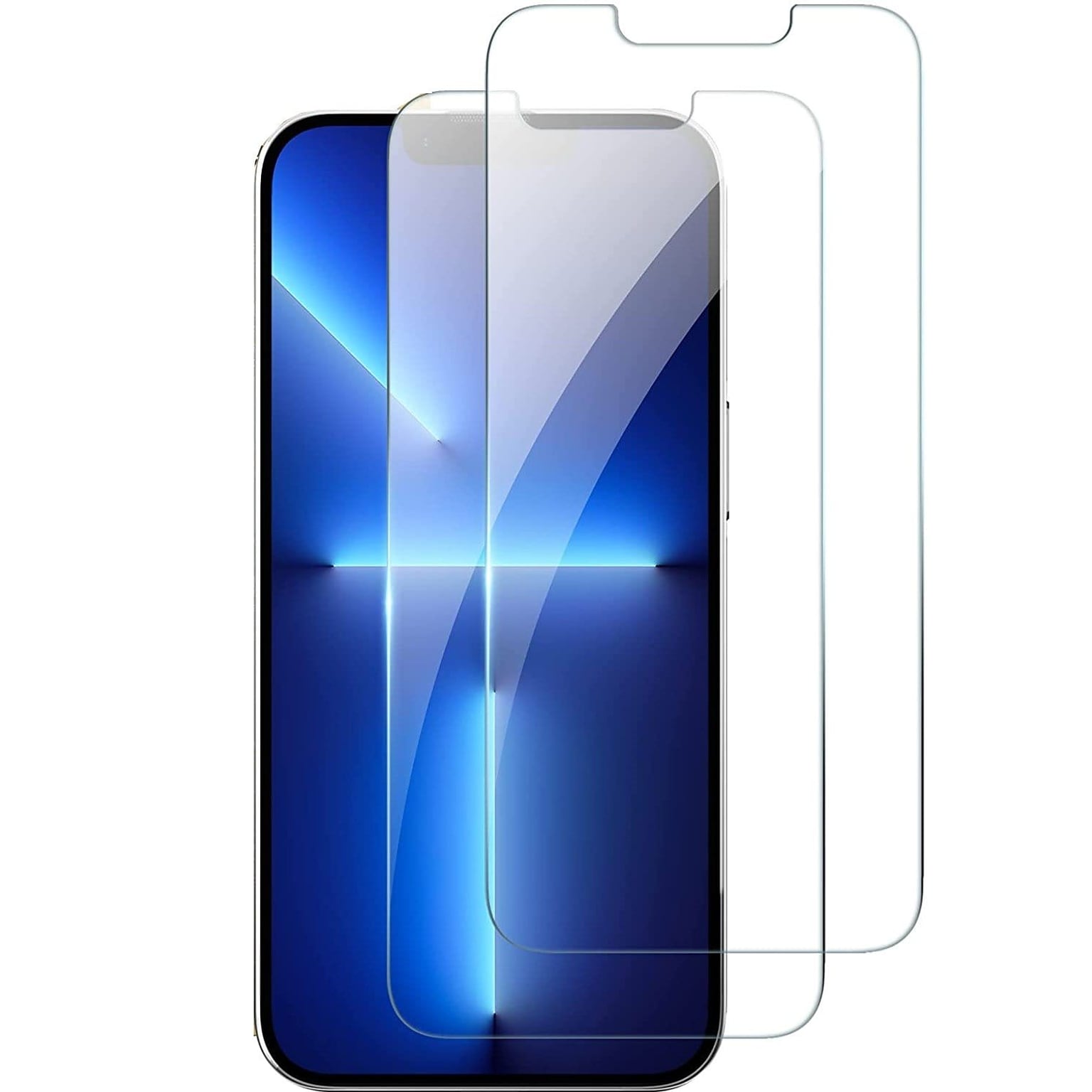 SaharaCase ZeroDamage Ultra Strong Tempered Glass Screen Protector for Apple iPhone 13 Pro, Clear, 2/Pack (ZD00044)