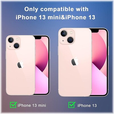 SaharaCase ZeroDamage Camera Lens Protector for Apple iPhone 13 and iPhone 13 mini, Pink, 2/Pack (ZD00061)
