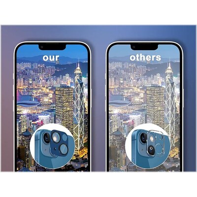 SaharaCase ZeroDamage Camera Lens Protector for Apple iPhone 13 and iPhone 13 mini, Blue, 2/Pack (ZD00062)
