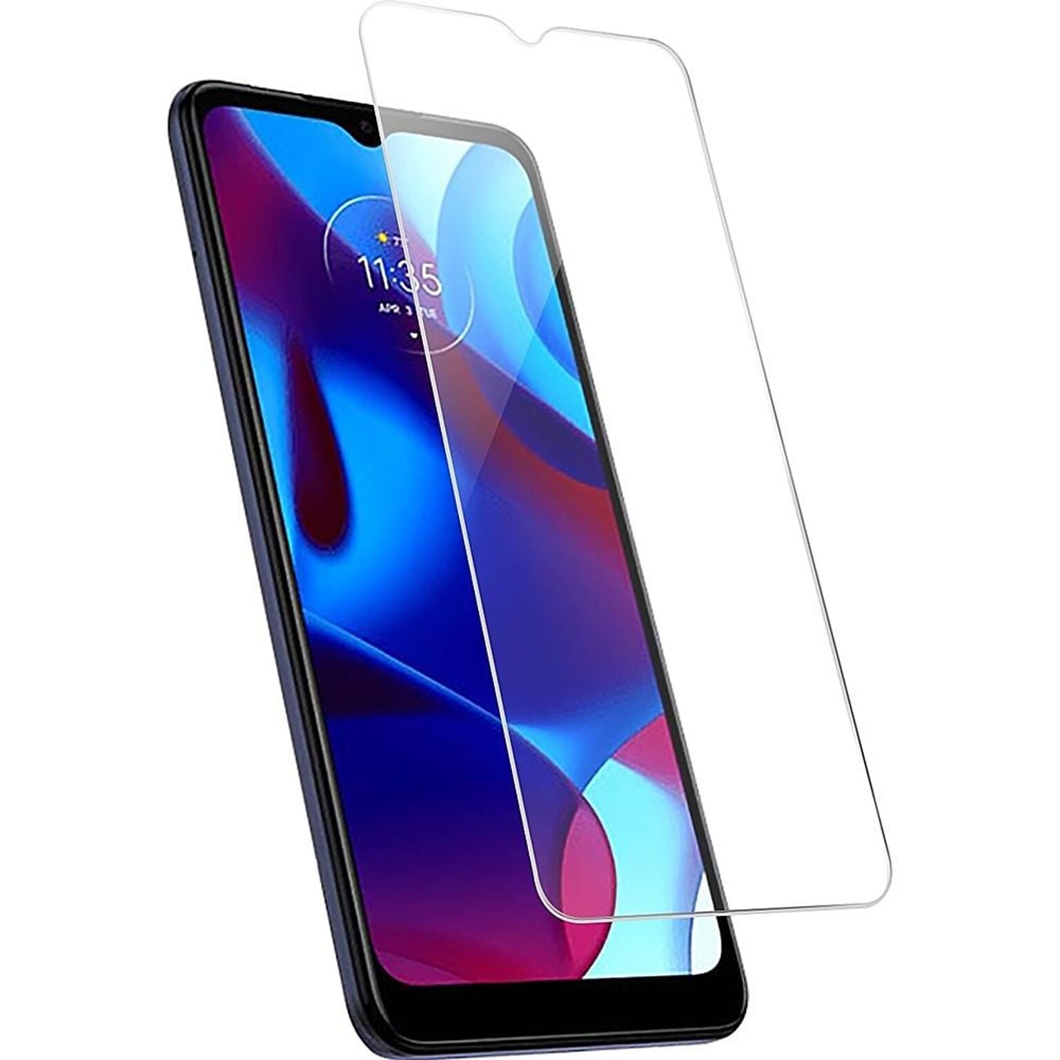 SaharaCase ZeroDamage Ultra Strong Tempered Glass Screen Protector for Motorola Moto G Pure, Clear (ZD00069)