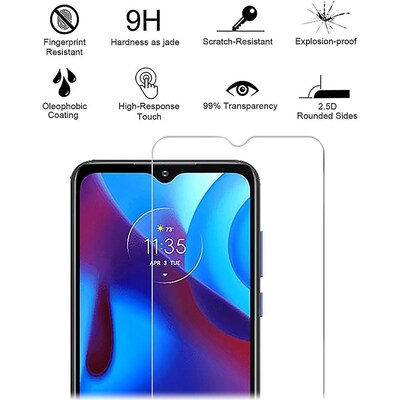 SaharaCase ZeroDamage Ultra Strong Tempered Glass Screen Protector for Motorola Moto G Pure, Clear (ZD00069)