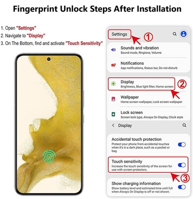 SaharaCase ZeroDamage Ultra Strong+ Tempered Glass Screen Protector for Samsung Galaxy S22, Clear (ZD00071)