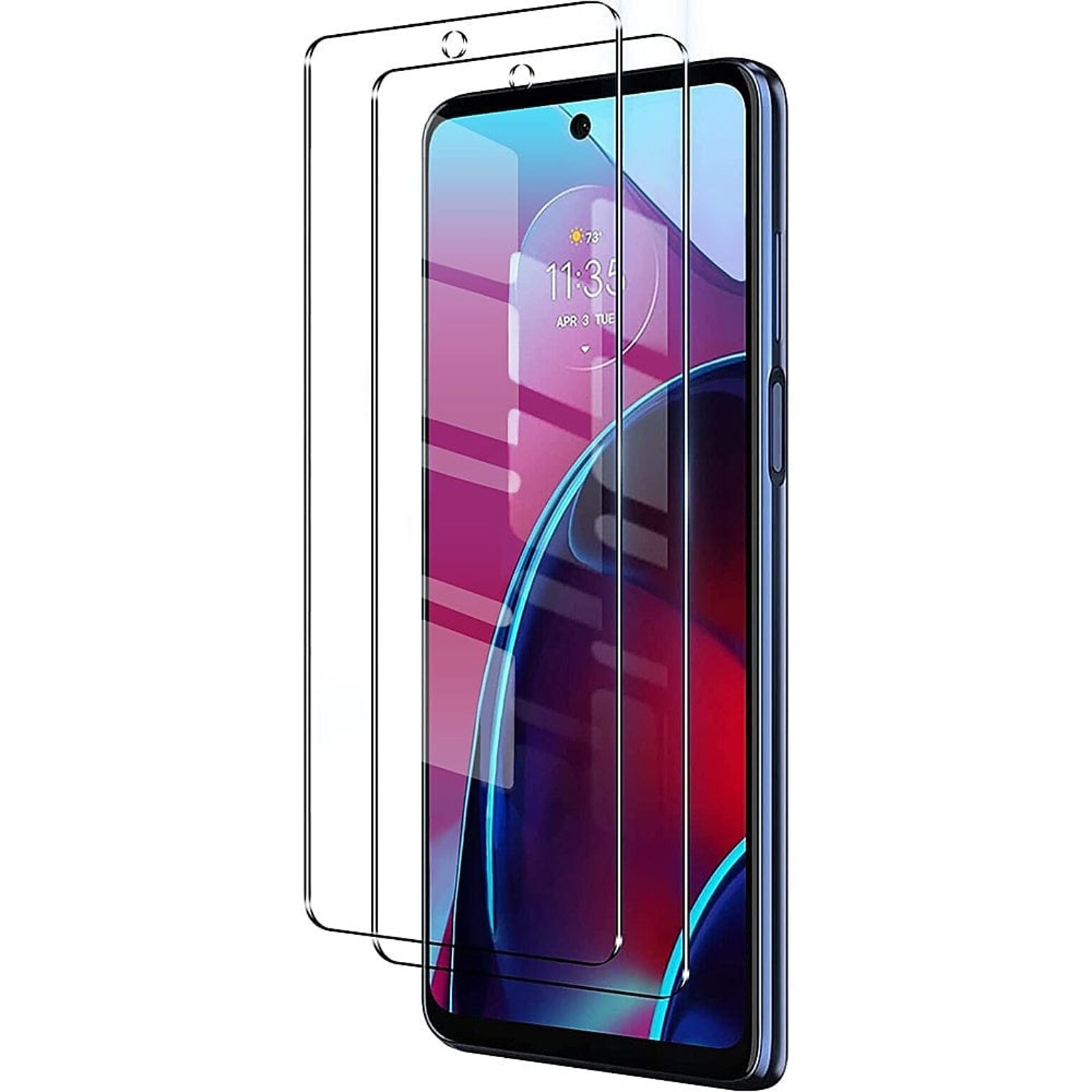 SaharaCase ZeroDamage Ultra Strong+ Tempered Glass Screen Protector for Motorola Moto G Stylus 2022, Clear, 2/Pack (ZD00081)