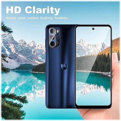 SaharaCase ZeroDamage Ultra Strong+ Tempered Glass Screen Protector for Motorola Moto G Stylus 2022, Clear, 2/Pack (ZD00081)