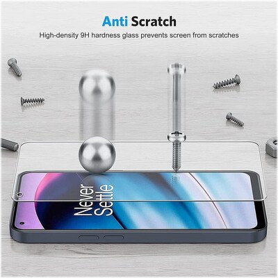 SaharaCase ZeroDamage Ultra Strong+ Tempered Glass Screen Protector for OnePlus Nord N20 5G, Clear, 2/Pack (ZD00088)