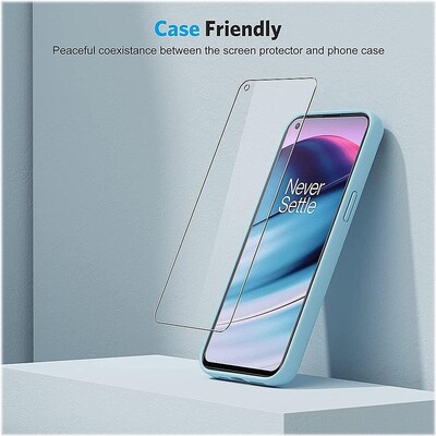 SaharaCase ZeroDamage Ultra Strong+ Tempered Glass Screen Protector for OnePlus Nord N20 5G, Clear, 2/Pack (ZD00088)
