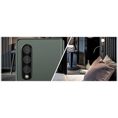 SaharaCase ZeroDamage Camera Lens Protector for Samsung Galaxy Z Fold4, Clear, 2/Pack/Black (ZD00091)