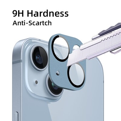 SaharaCase ZeroDamage Camera Lens Protector for Apple iPhone 14 and iPhone 14 Plus, Blue, 2/Pack (ZD00098)