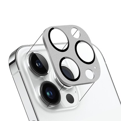 SaharaCase ZeroDamage Camera Lens Protector for Apple iPhone 14 Pro and iPhone 14 Pro Max, Silver, 2/Pack (ZD00103)