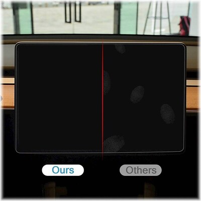 SaharaCase  ZeroDamage Ultra Strong Tempered Glass Screen Protector for Tesla Model 3 and Model Y, Clear (ZD-T00005)