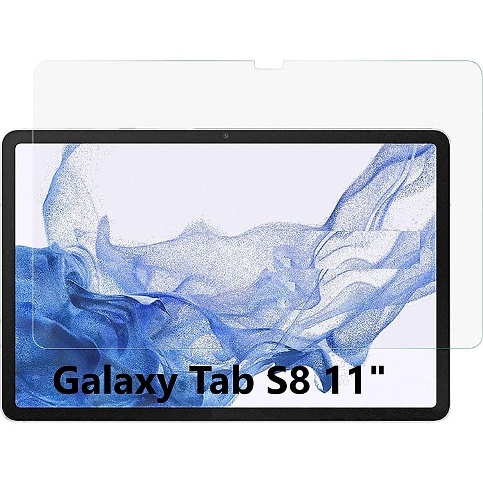 SaharaCase ZeroDamage Ultra Strong Tempered Glass Screen Protector for Samsung Galaxy Tab S8, Clear (ZD-T00024)