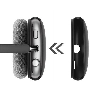 SaharaCase Liquid Silicone Cover Case for Apple AirPods Max, Black (HP00001)