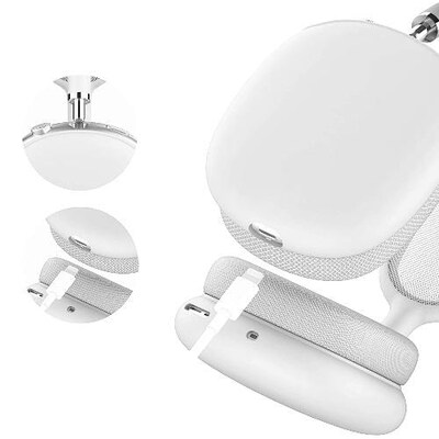 SaharaCase Liquid Silicone Cover Case for Apple AirPods Max, White (HP00003)