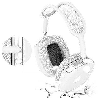 SaharaCase Liquid Silicone Cover Case for Apple AirPods Max, White (HP00003)