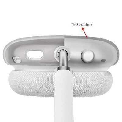 SaharaCase Hybrid Flex Case for Apple AirPods Max, Transparent Black (HP00005)