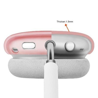 SaharaCase Hybrid Flex Case for Apple AirPods Max, Transparent Pink (HP00008)