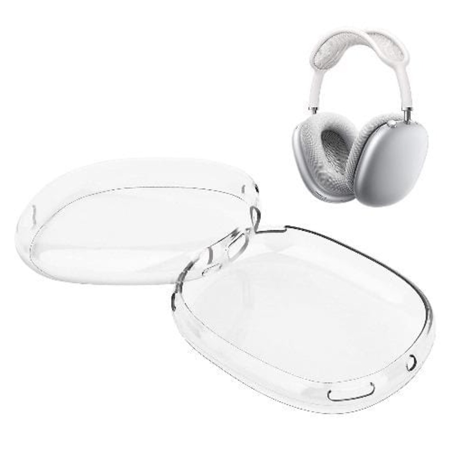 SaharaCase Hybrid Flex Case for Apple AirPods Max, Transparent Clear (HP00009)