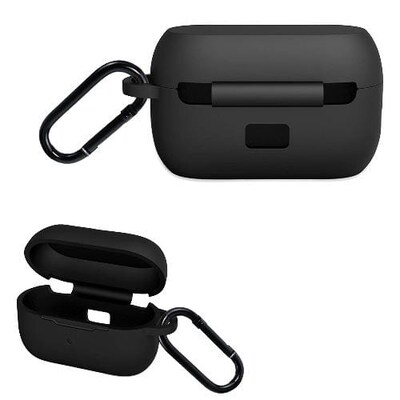 SaharaCase Silicone Case for Jabra Elite 85t Earbuds, Black (HP00023)