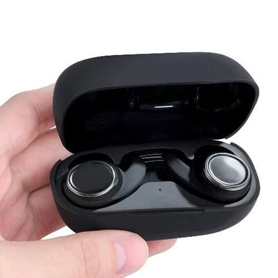 SaharaCase Silicone Case for JBL Reflect Mini True Wireless NC Sport Headphones, Black (HP00027)