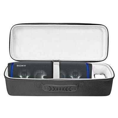 SaharaCase Travel Carry Case for Sony SRS-XB43 Bluetooth Speaker, Black (HP00037)