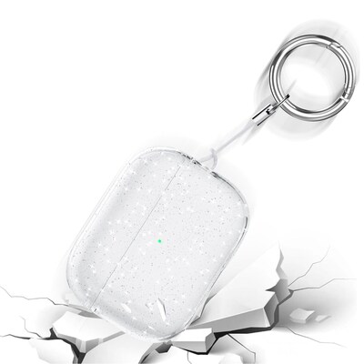 SaharaCase Sparkle Series Case for Apple AirPods Pro 2 (2nd Generation), Clear (HP00068)