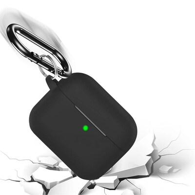 SaharaCase Silicone Case for Apple AirPods 3 (3rd Generation 2021), Black (HP00071)