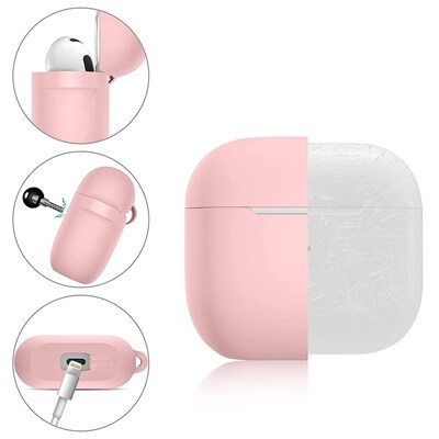 SaharaCase Silicone Case for Apple AirPods 3 (3rd Generation 2021), Pink (HP00072)