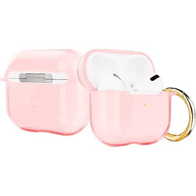 SaharaCase Hybrid Flex Series Case for Apple AirPods 3 (3rd Generation), Transparent Pink (HP00077)