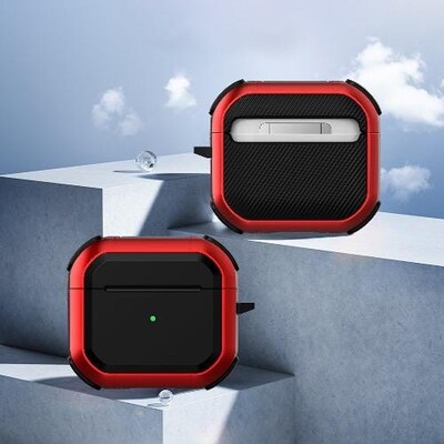 SaharaCase Armor Series Case for Apple AirPods 3, 3rd Generation, Red (HP00081)