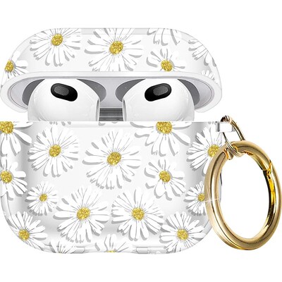 SaharaCase Hybrid Flex Case for Apple AirPods 3, 3rd Generation, Clear/Yellow (HP00086)