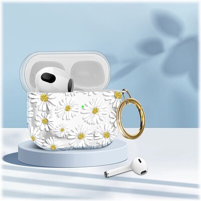 SaharaCase Hybrid Flex Case for Apple AirPods 3, 3rd Generation, Clear/Yellow (HP00086)