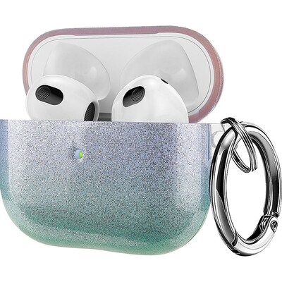 SaharaCase Sparkle Series Case for Apple AirPods 3 (3rd Generation), Blue/Green (HP00089)