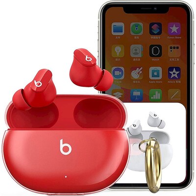 SaharaCase Hybrid Flex Case for Beats by Dr. Dre, Beats Studio Buds, Transparent Pink (HP00106)