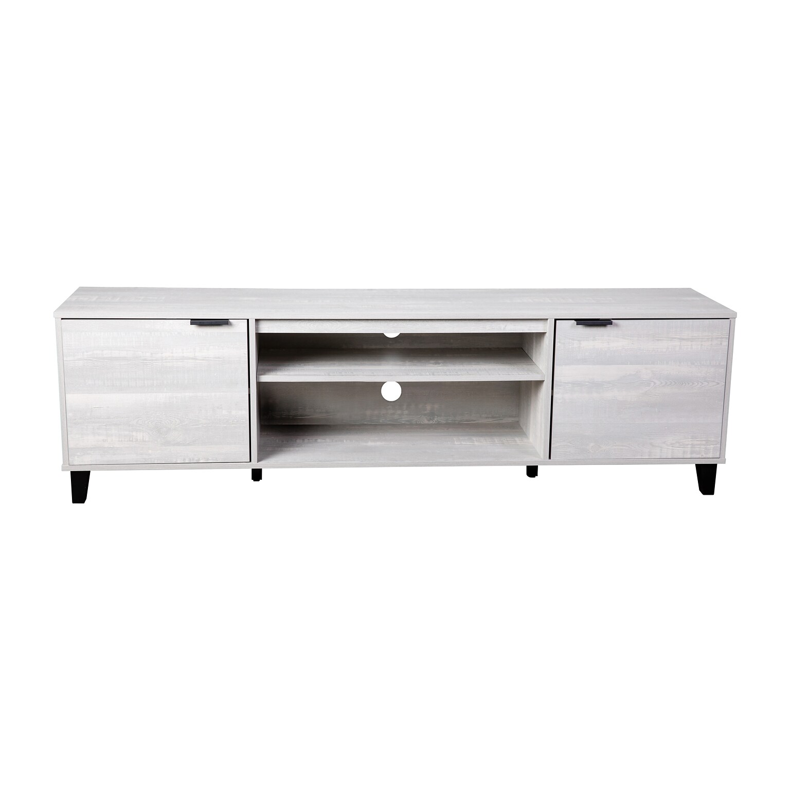 Flash Furniture Nelson Mid Century Modern TV Stand, Screens up to 60, Gray (ZG12970GY)