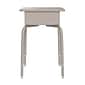 Flash Furniture Billie 24"W Student Desk with Open Front Metal Book Box, Gray Granite/Silver (FDDESKGYGY)