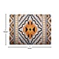 Flash Furniture Payson Collection Olefin and Cotton 84" x 60" Rectangular Machine Made Area Rug, Orange Multi (OKB7147A57OR)