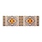 Flash Furniture Payson Collection Olefin and Cotton 120 x 36 Runner Machine Made Area Rug, Orange