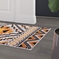 Flash Furniture Payson Collection Olefin and Cotton 120" x 36" Runner Machine Made Area Rug, Orange Multi (OKB7147A310OR)