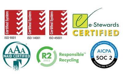 Electronics Recycling, Large Kit, Serialized Certification