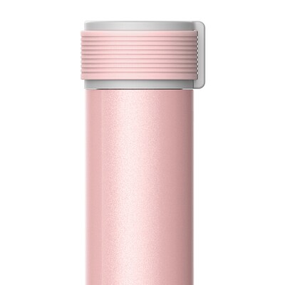 ASOBU Skinny Mini Ultimate Stainless Steel Vacuum Insulated Water Bottle, 8 oz., Pink (ADNANASBV20P)