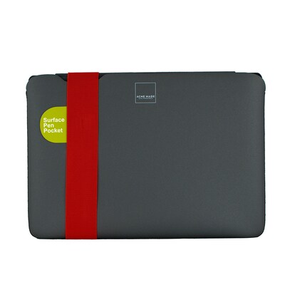 Acme Made StretchShell Skinny Neoprene Laptop Sleeve, XS, Grey/Orange (AM10521)