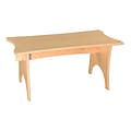 Wood Designs Scalloped Straight Bench 30W x 12H (991159-30W12H)
