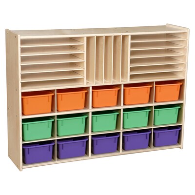 Contender™ Multi-Storage with (15) Assorted Pastel Trays - Assembled (C14003APF)